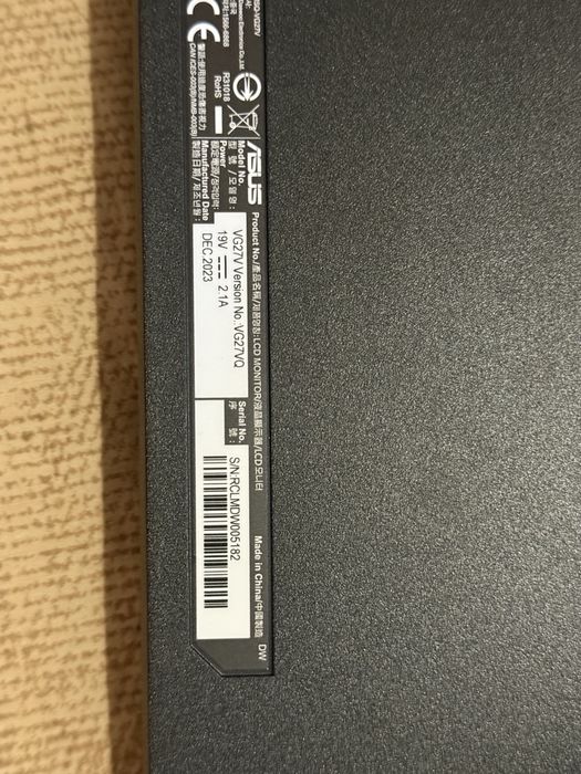 Монітор ігровий Asus VG27VQ