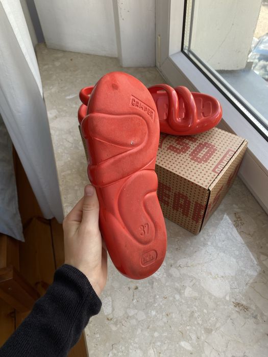 Sandały Camper kobarah flat bright red