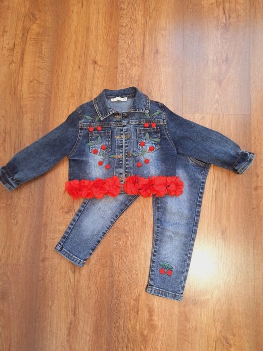 Джинсовий костюм на 2 роки, стан нового, 92 розмір