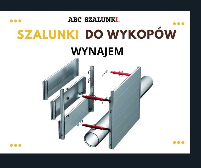 Szalunki do wykopów - ALUMINIOWY SZALUNEK LITEBOX 3x2m 3x3m Wynajem