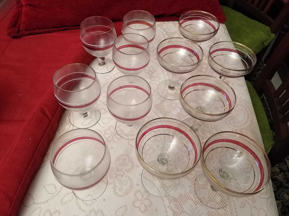 Conjunto 6 taças e 6 copos