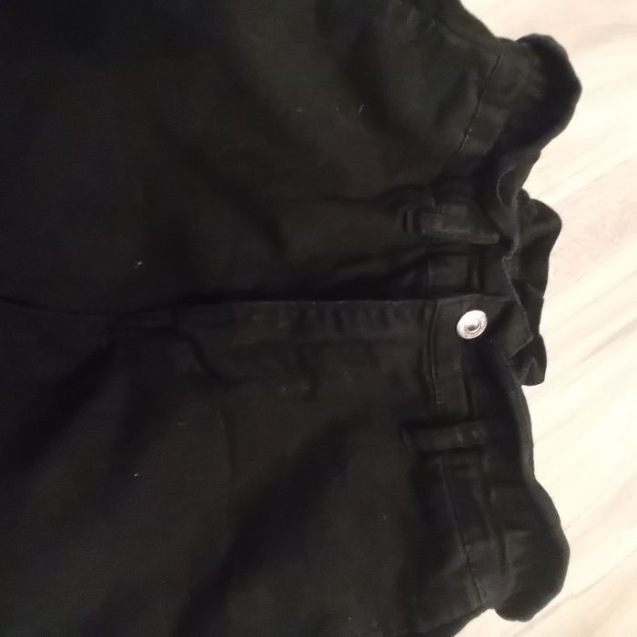 Czarne jeansy mom fit S/M 98% bawełna