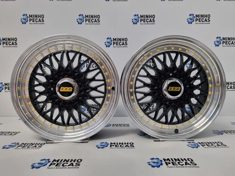 Jantes Look BBS RS em 16 (5x100 | 5x112) Preto Aba Polida
