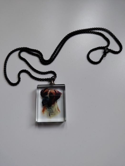 Wisiorek naszyjnik pies bokser