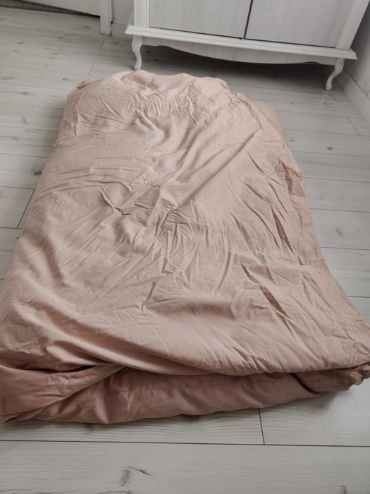 Gruba ciepła pierzyna pościel z pierza gęsi 180*160 kołdra