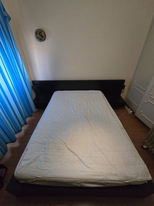 Conjunto Cama Malm Ikea com 2 cabeceiras