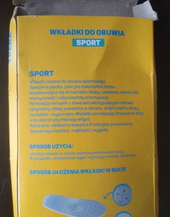 Wkładki do butów obuwia seco 40