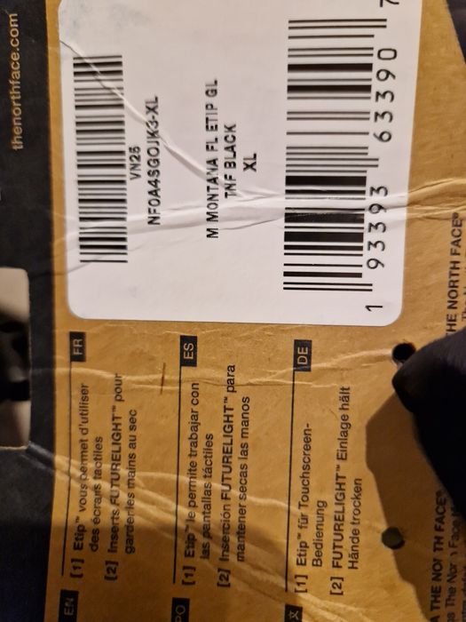 ORYGINALNE rekawiczki NORTH FACE montana futurelight etip XL
