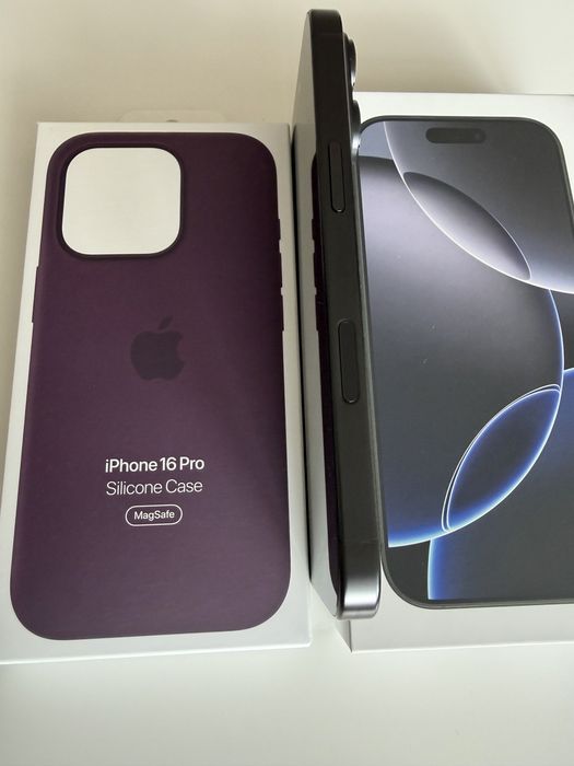 iPhone 16 Pro 128GB Black Titanium + MagSafe + etui Apple