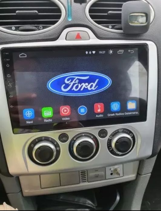 Rádio Android 14 com GPS Ford Focus MK2 AC Manual (Artigo Novo)