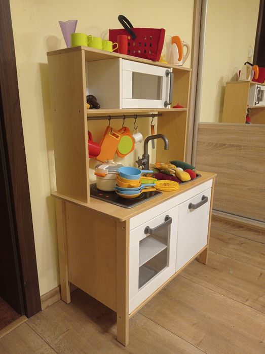 IKEA DUKTIG Kuchnia dla dzieci do zabawy brzoza 72x40x109