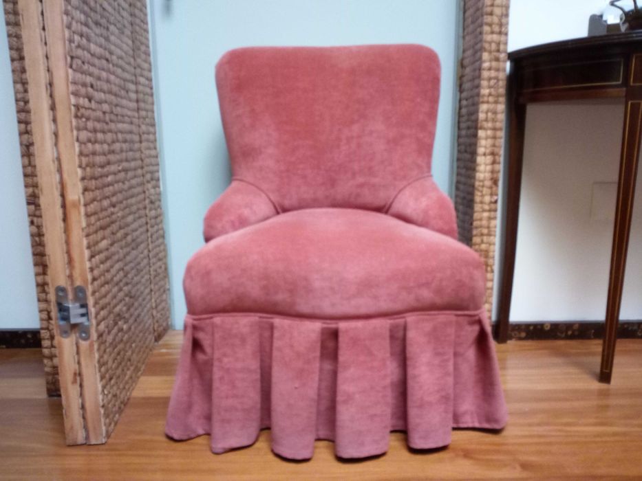 Sofá de 1 lugar (senhorinha) côr de tijolo