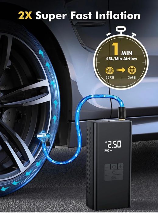 Compressor de Ar portátil Novo