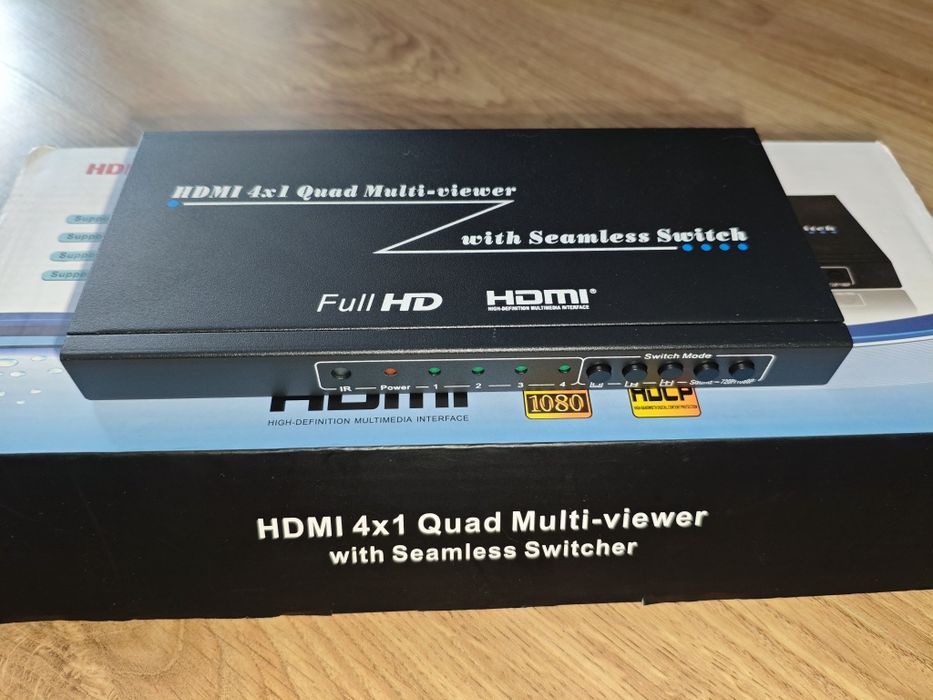 Dzielnik HDMI 4x1 Quad Multi Viewer Full HD