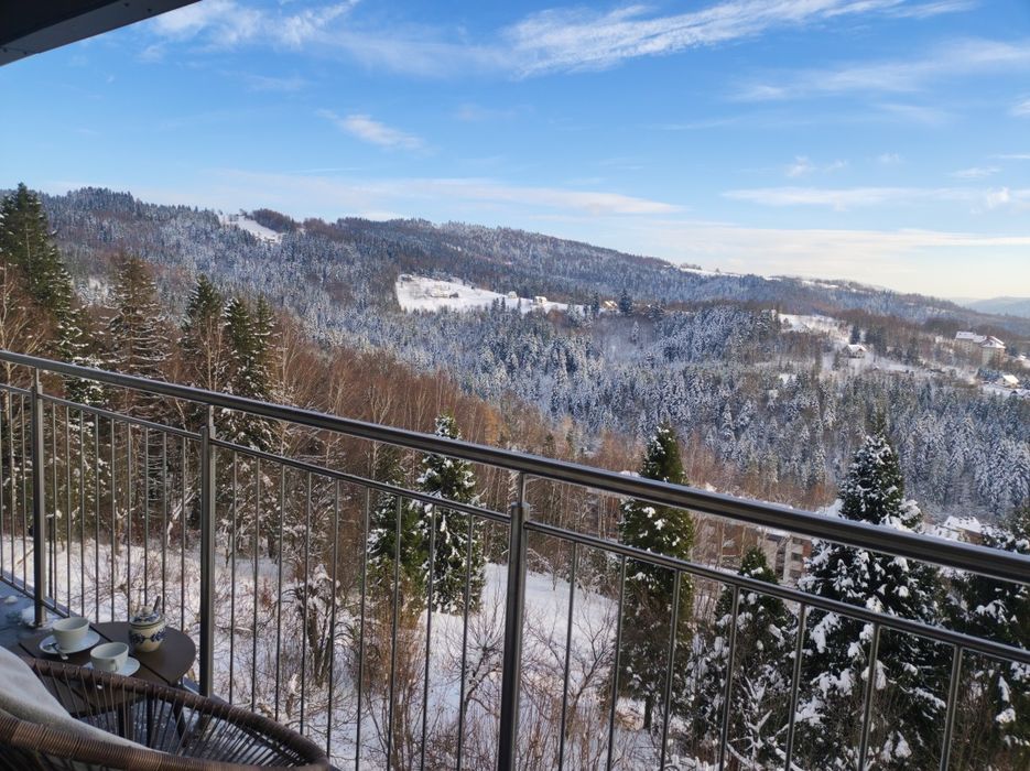 Apartament widokowy z balkonem