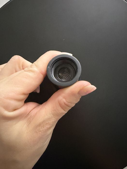 OMNIRES Slimline - Deszczownica, średnica 25 cm, czarny matowy