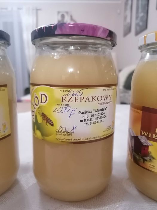 Miód 100 %naturalny 3 szt. słoików