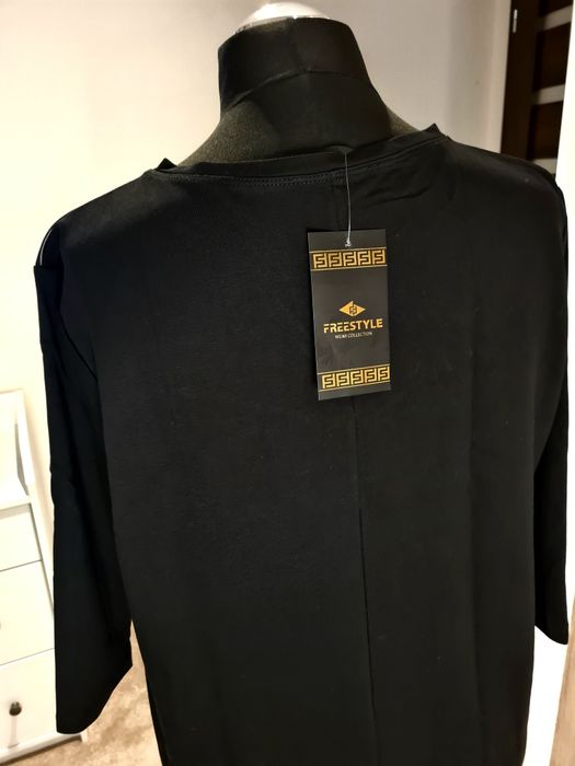 Elegancka czarna nowa sukienka Plus size