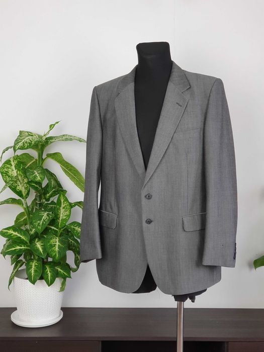 Elegancka męska szara marynarka St Michael 42 na okazje biznesowa