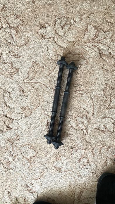 Гантельный гриф для гантели наборной прямой пластиковый 45 см