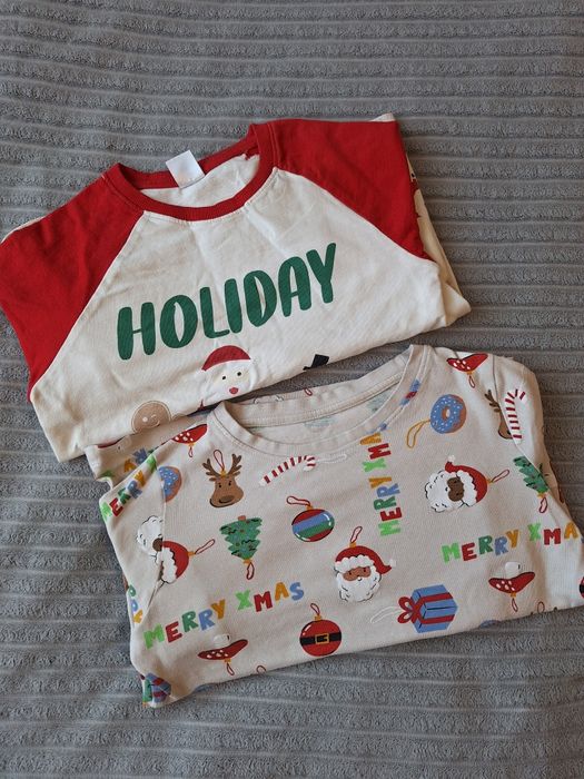 Zestaw 2szt. piżama świąteczna 116/122 H&M Pepco