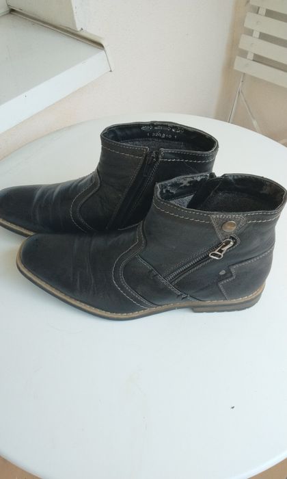 Botki męskie skórzane r. 41