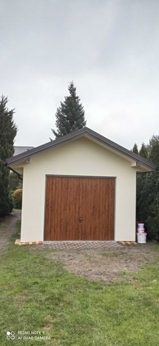 Garaż szkieletowy 4x6m + drewutnia