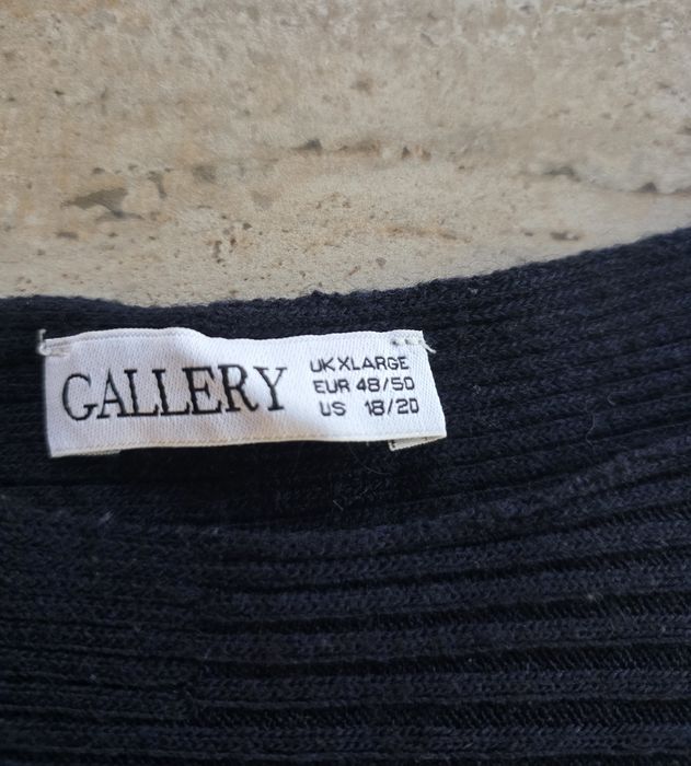 Bluzka 48 50 4XL 5XL sweterków damska granatowa nietoperz