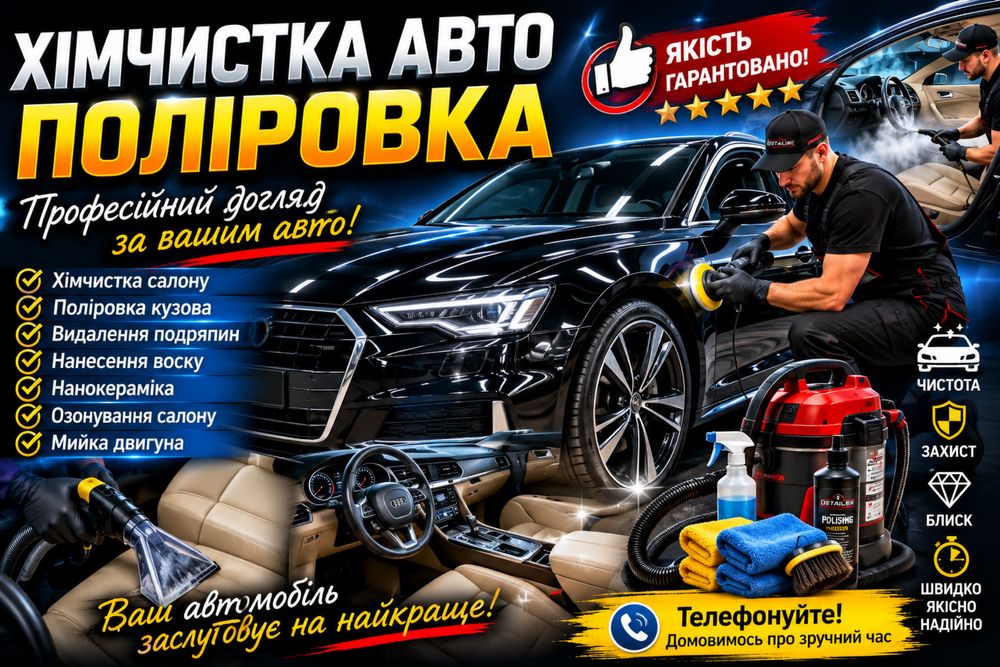 Хімчистка Авто Поліровка