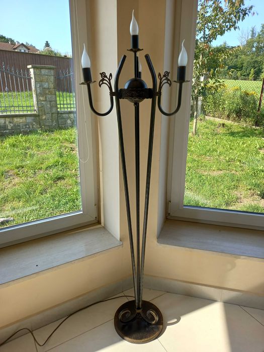 Lampa stojąca + kinkiety