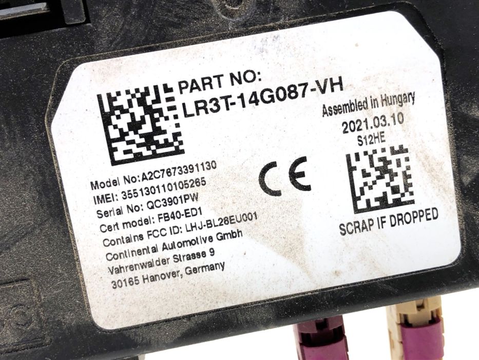 MODUŁ BLUETOOTH FORD RANGER V LR3T-14G087-VH Pick-up STEROWNIK