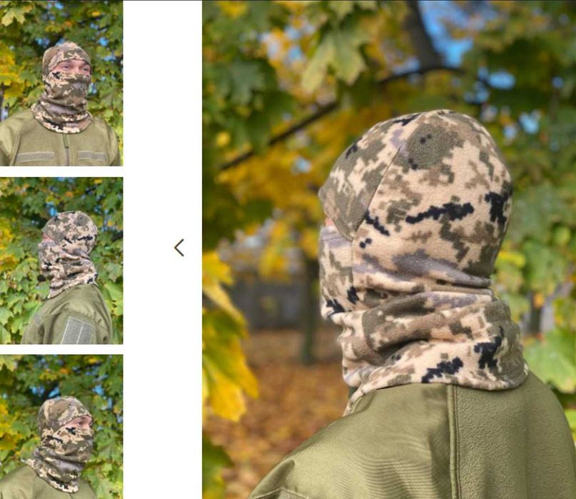 Тактична флісова балаклава — тепла, опт від виробника ціна (130 грн)