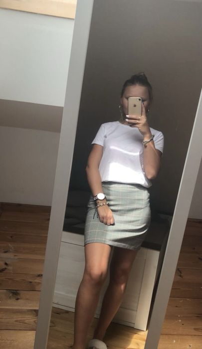 Spódniczka mini w kratke