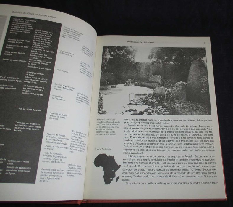 Livro À descoberta do passado de África Basil Davidson