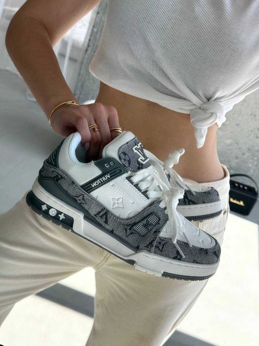 Кросівки Louis Vuitton Trainer Sneaker Grey premium u2
