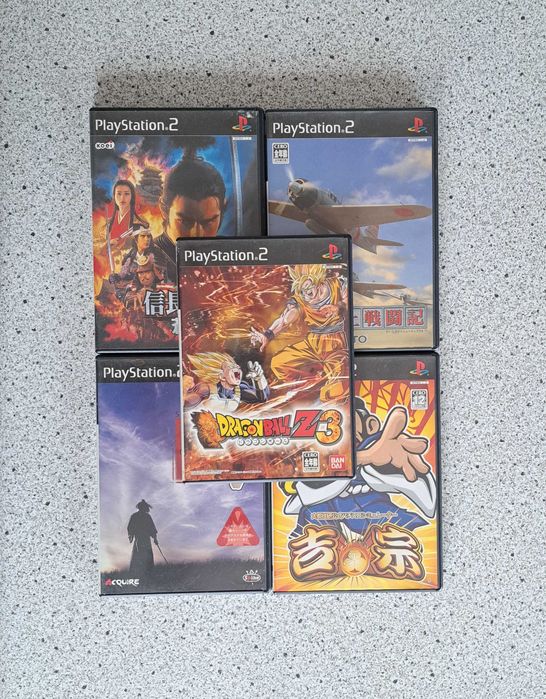 Zestaw 5 gier, Sony Playstation 2, PS2, import Japonia