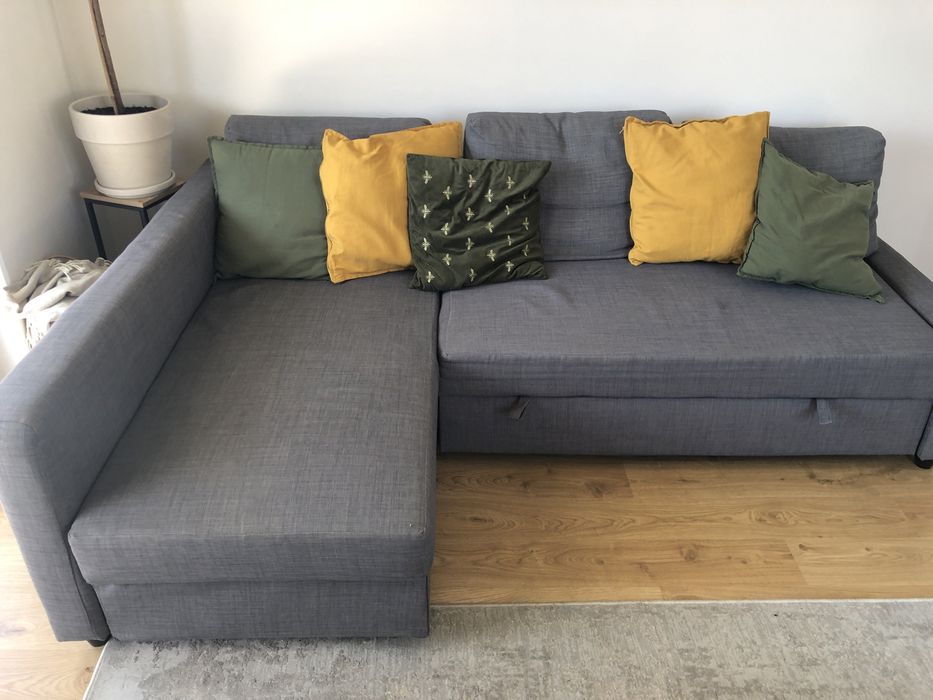Narożnik IKEA szary niebieski 150 x 230   AGATA, Bodzio, BRW