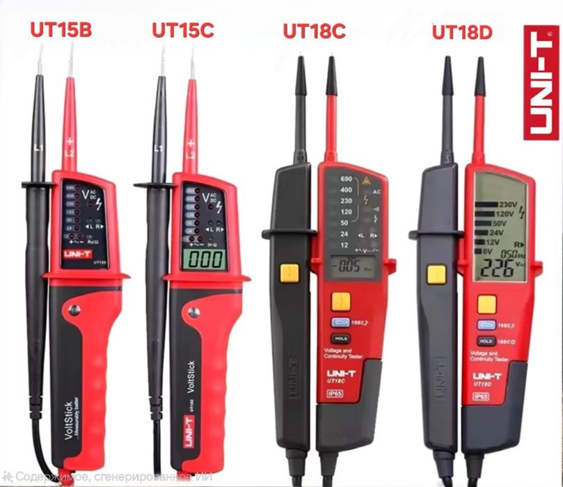 Прозвонка индикатор напряжения тестер UNI-T UT15B UT15C UT18C UT18D