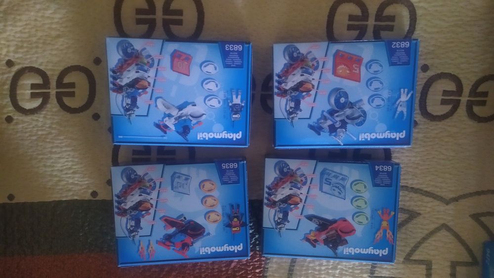 Playmobil action 4 sets diferentes novos e selados