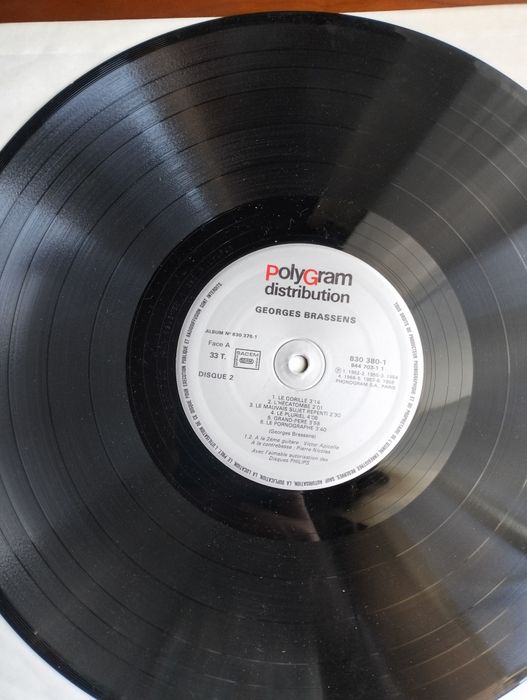 Disco de vinil LP duplo Georges Brassens