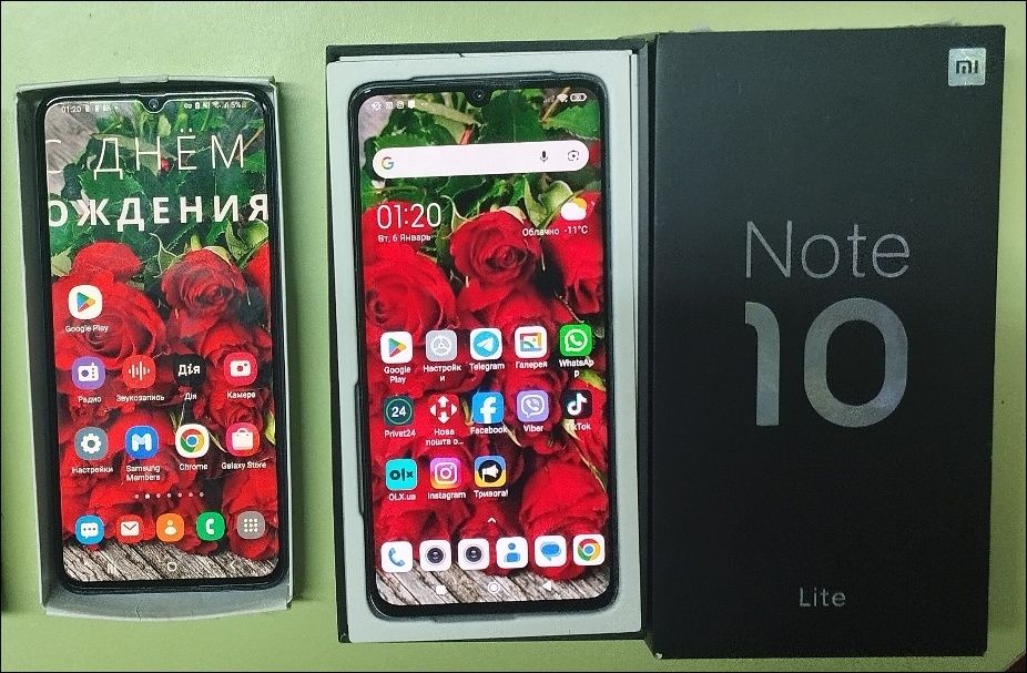 Samsung А-70  Redmi NOT 10 Lite  6/64