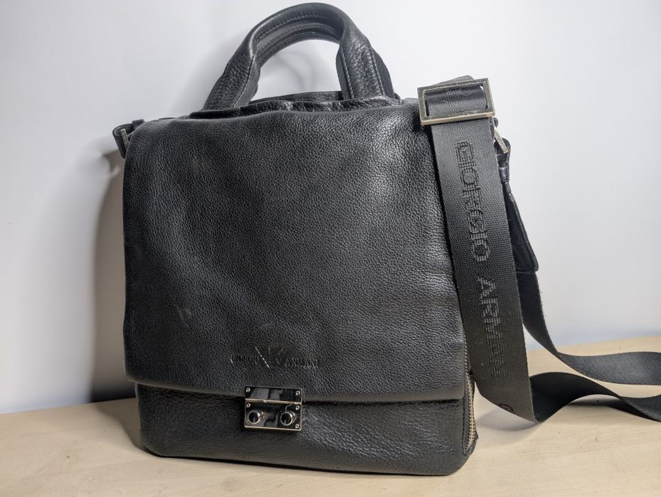 Сумка чоловіча Giorgio Armani. Натуральна шкіра