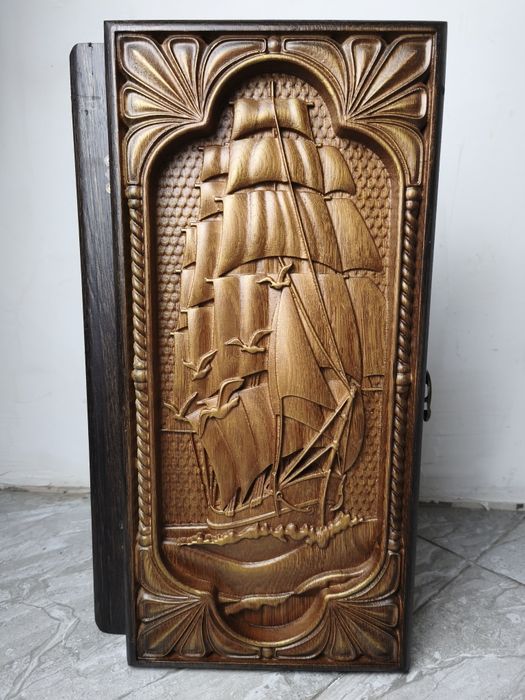 Новi нарди з натурального дуба 24х50х8см