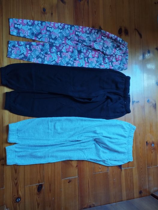 spodnie dziewczęce 158 cm zestaw 5 szt