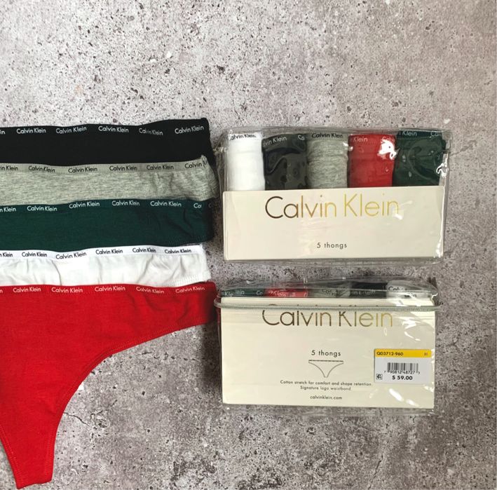 Calvin Klein/Стрінги/Бікіні/5шт,3 шт/Оригінал100%.РазмірS,M