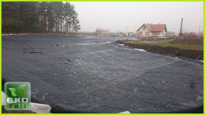 Folia PCV do oczek wodnych, stawów, zbiorników basenów ppoż