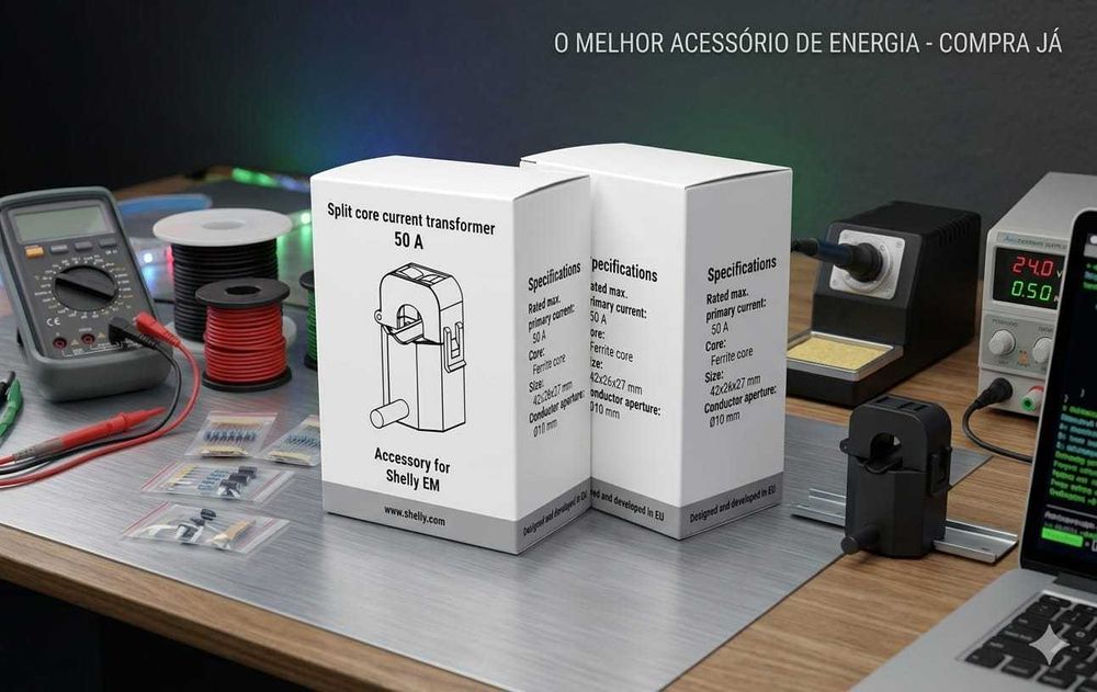 Shelly EM + 2 Núcleos 50A