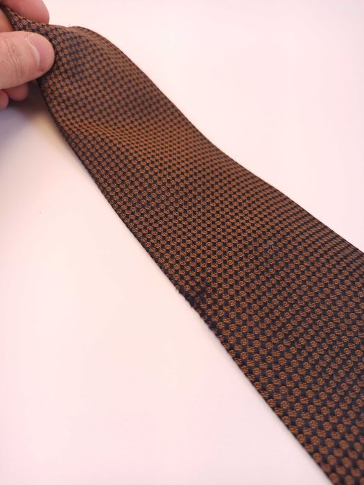 Matteo Gi jedwabny krawat brązowy sap52