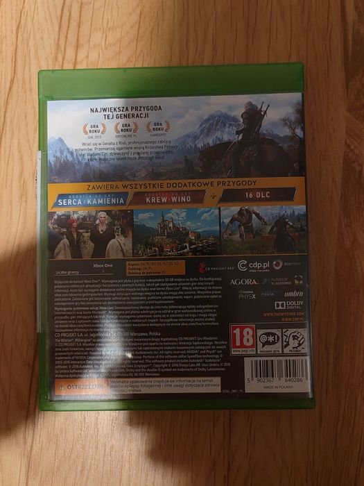 Wiedźmin edycja gry roku xbox one s x series polska wersja