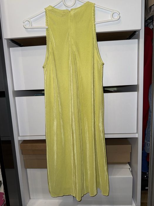 Żółta letnia sukienka bez rękawów Mango, rozmiar Xs 34